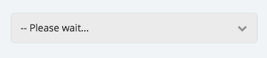 Dropdown list disabled